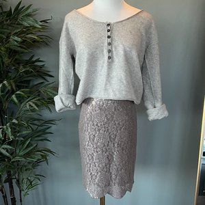 Anthropologie Yoana Baraschi Sequin Scallop Edge Skirt